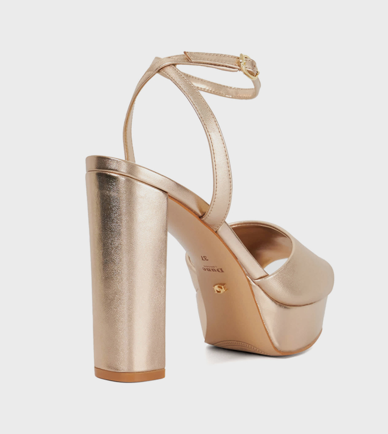 MAYE Ankle Strap Platform Heel Sandals