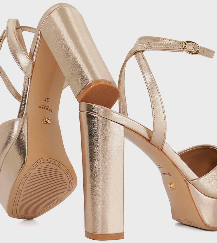 MAYE Ankle Strap Platform Heel Sandals