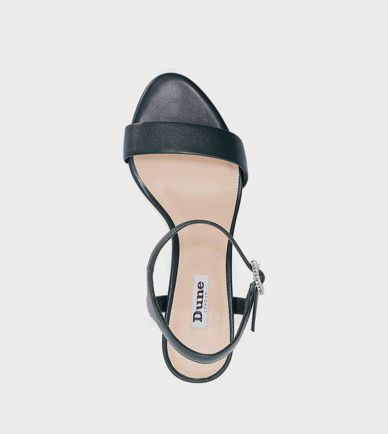 MEASURE Embellished Block Heel Sandals
