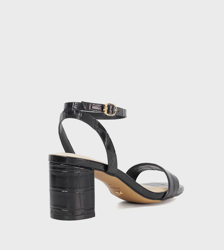 MELINI Textured Block Heel Sandals