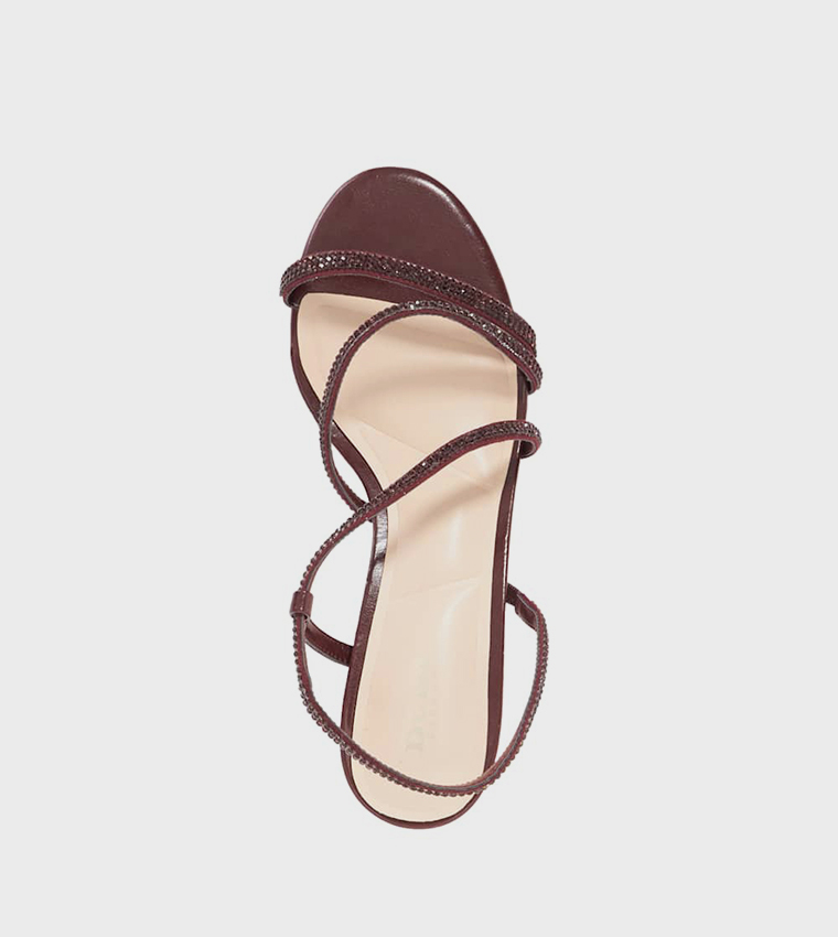 MOTIVATIONAL Embellished Kitten Heel Sandals
