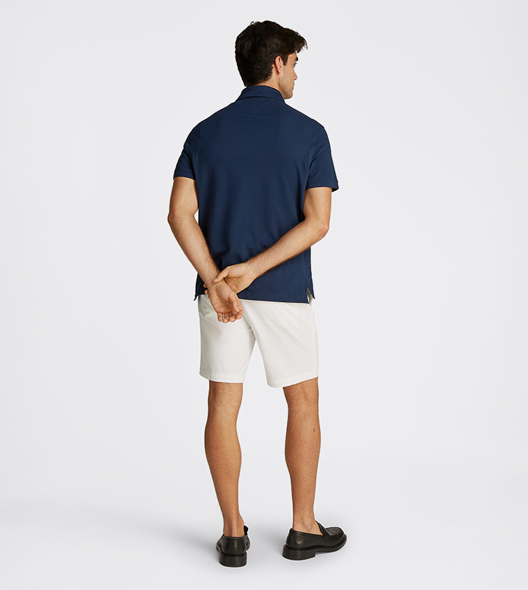 Flag Embroidered Short Sleeves Polo T-Shirt