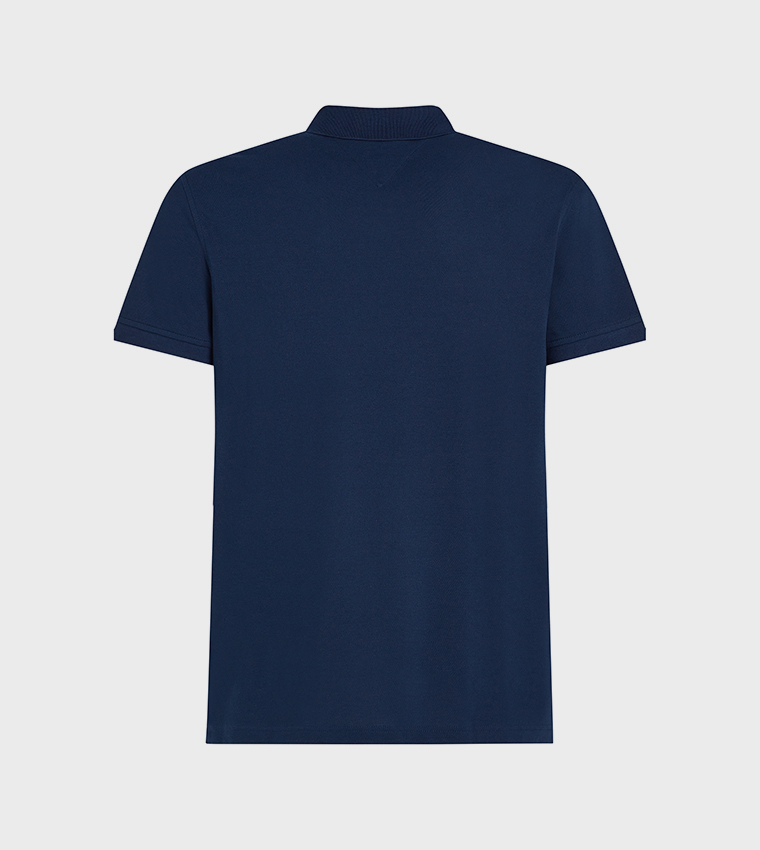 Flag Embroidered Short Sleeves Polo T-Shirt