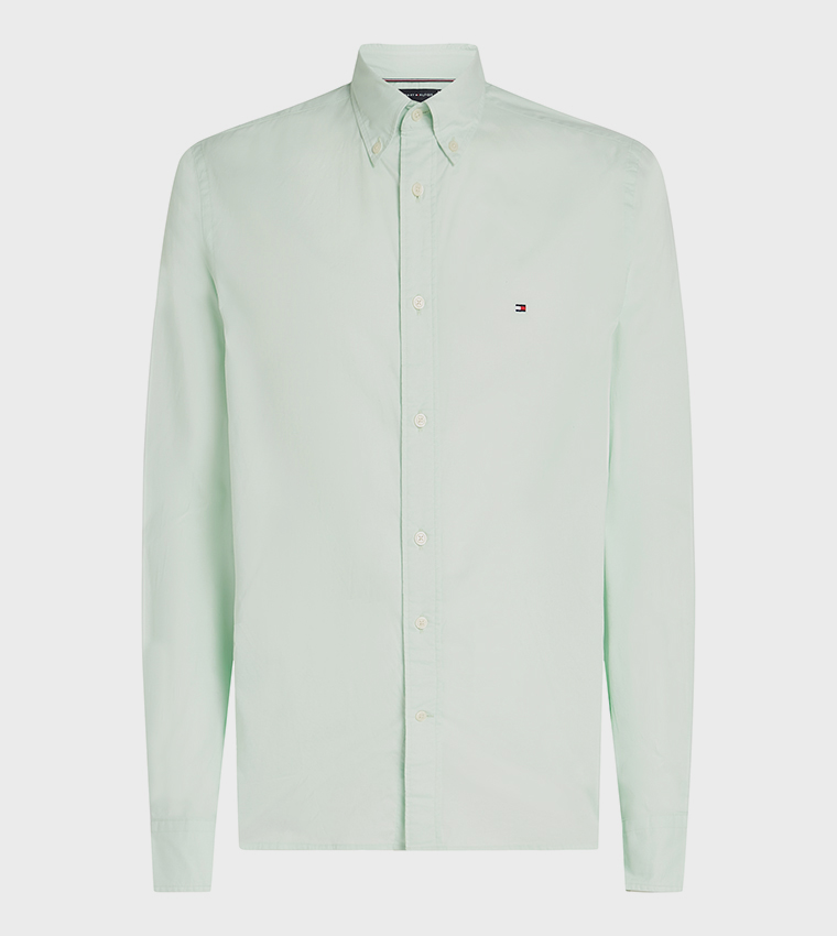 قميص بوبلين بأكمام طويلة