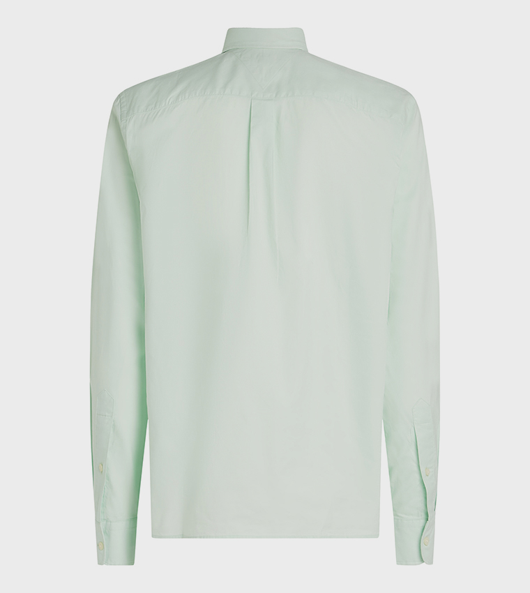 قميص بوبلين بأكمام طويلة