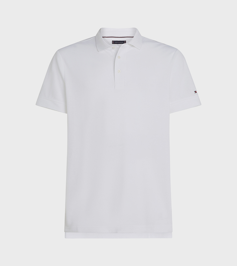 Monotype Detail Short Sleeves Polo T-Shirt