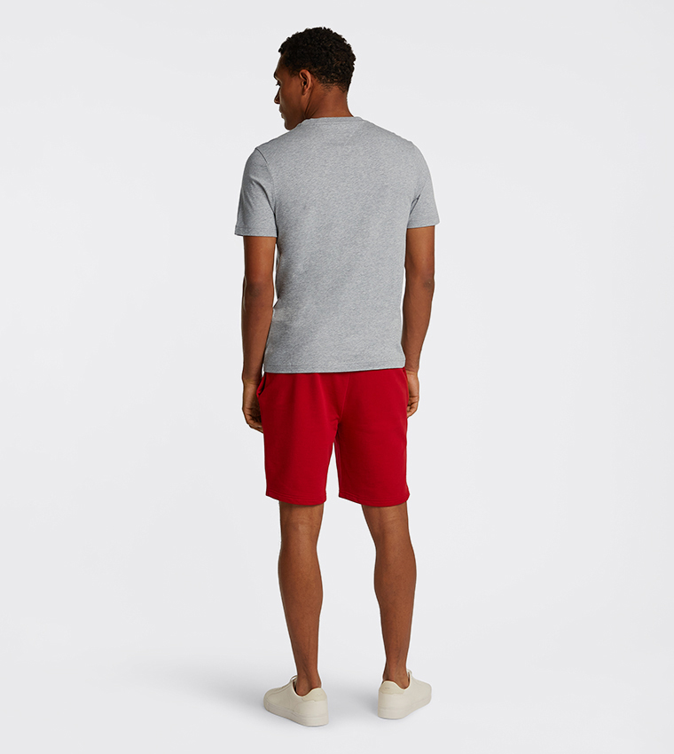 Flags Embroidered Crew Neck T-Shirt