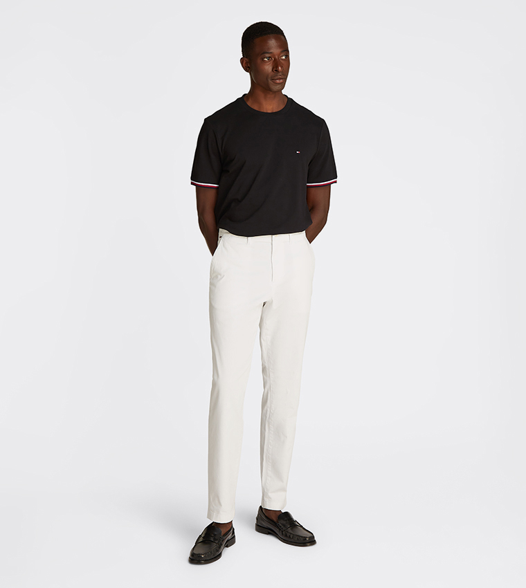 Stripe Detail Crew Neck T-Shirt