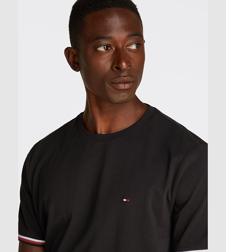 Stripe Detail Crew Neck T-Shirt