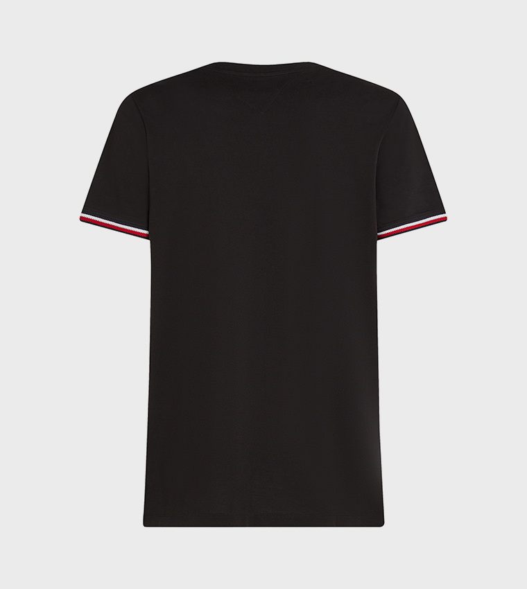 Stripe Detail Crew Neck T-Shirt