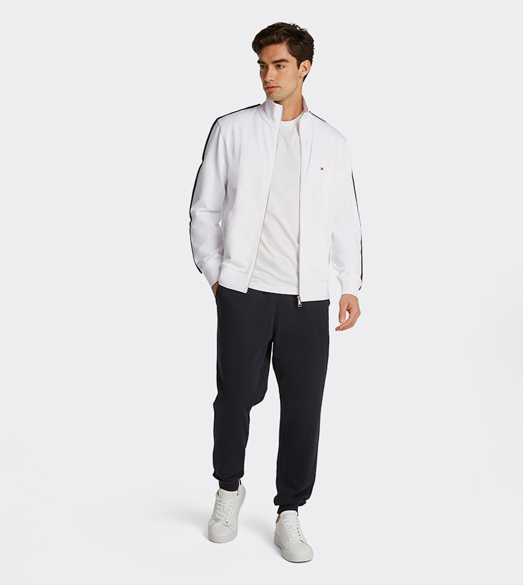 Stripe Detail Zip-Through Jacket
