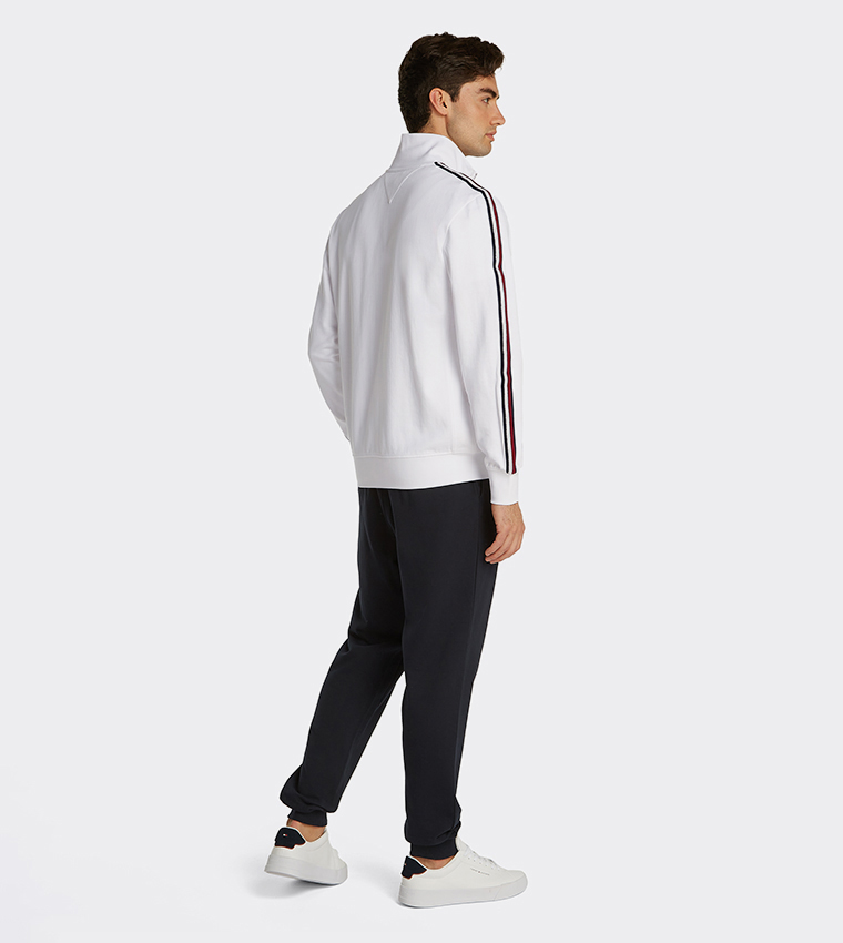 Stripe Detail Zip-Through Jacket