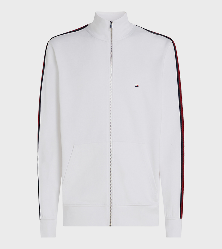 Stripe Detail Zip-Through Jacket