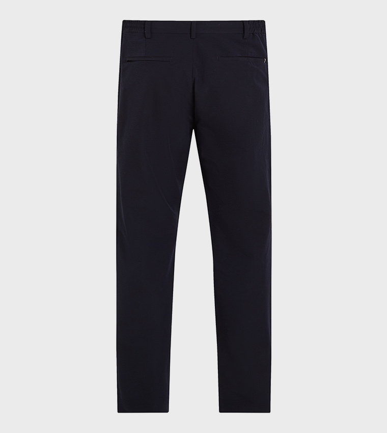 HARLEM Pleat Detail Straight Fit Pants