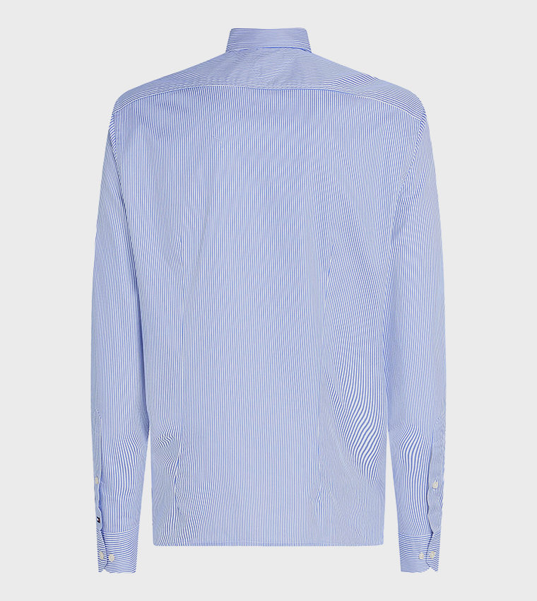 Striped Long Sleeves Twill Shirt