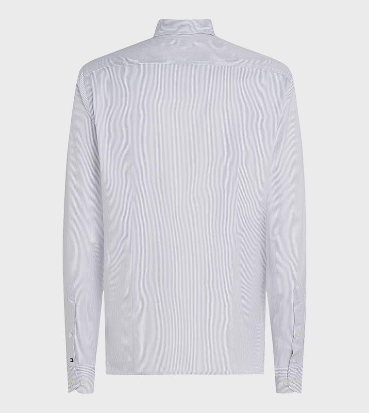 Striped Long Sleeves Twill Shirt