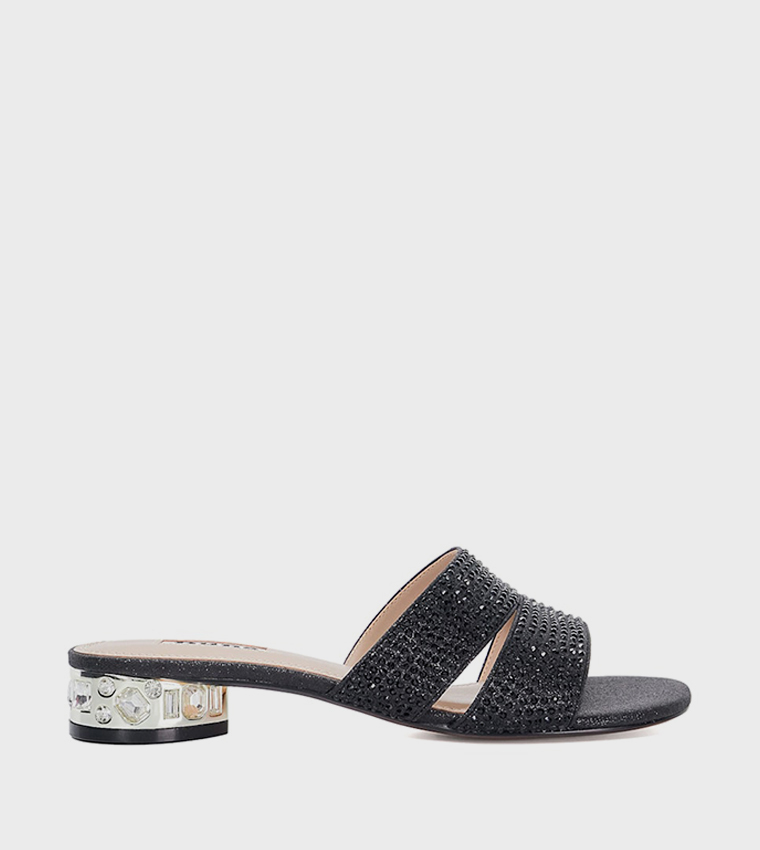 NETTIE Embellished Low Heel Sandals