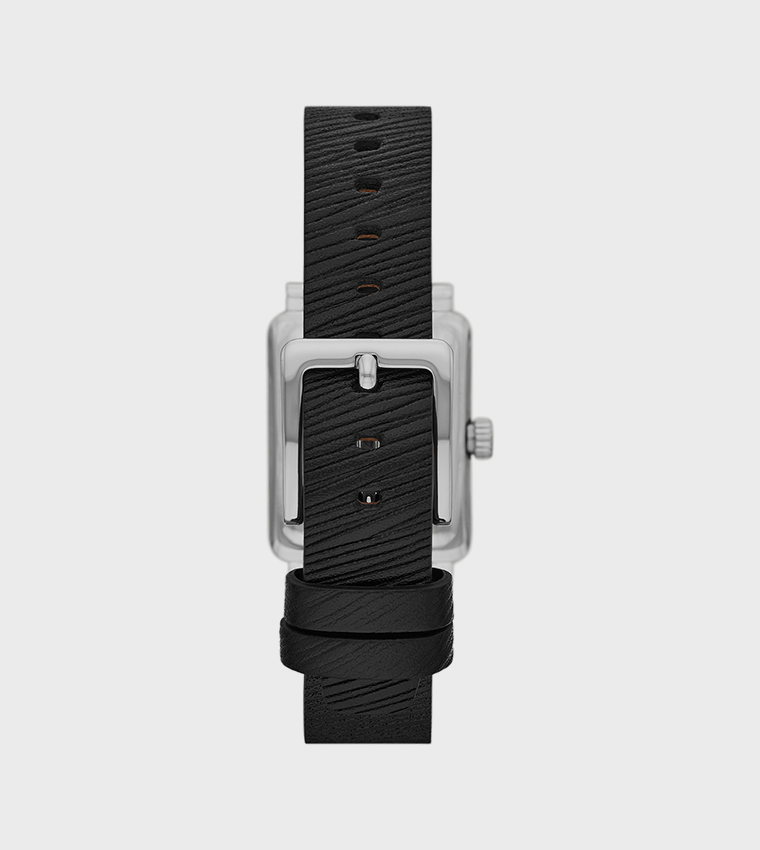 CITY RIVET Black Dial Analog Watch