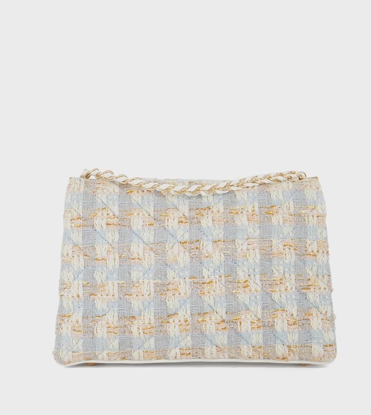 REGENT Patterned Flap Shoulder Bag