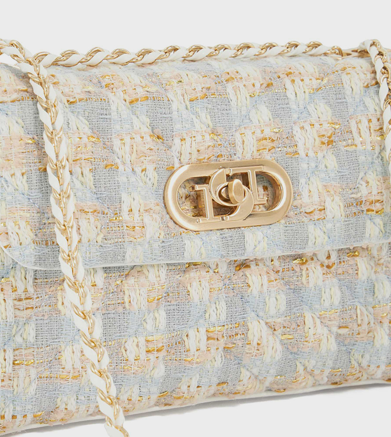 REGENT Patterned Flap Shoulder Bag