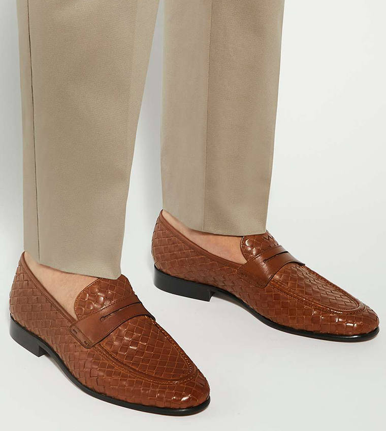 SALAMAN Textured Loafers