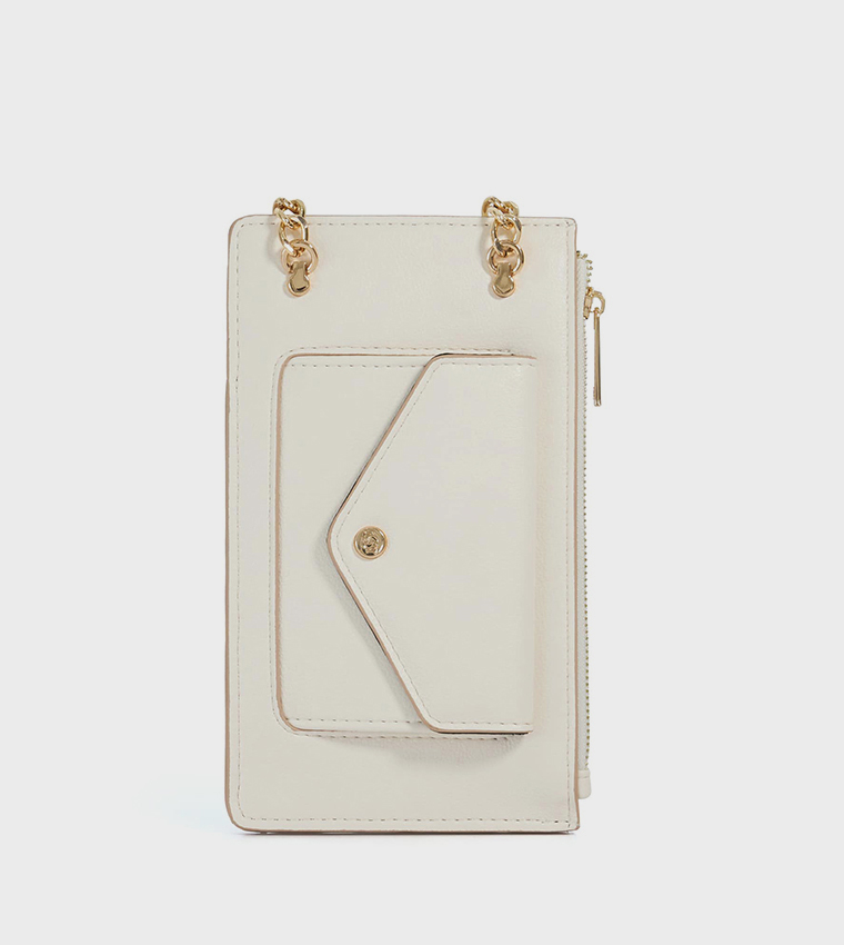 SAMELY Braided Flap Phone Crossbody Bag