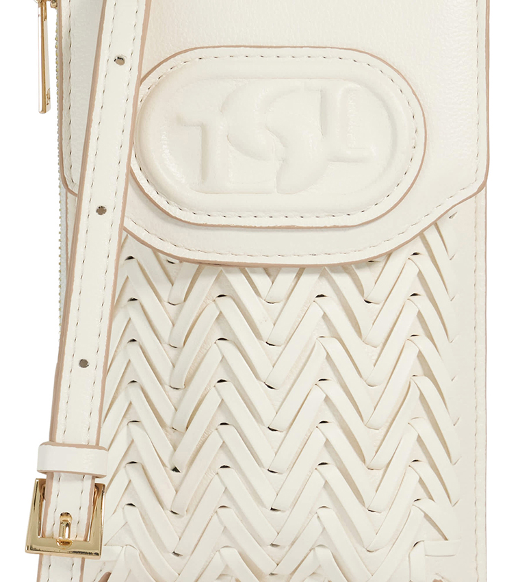 SAMELY Braided Flap Phone Crossbody Bag