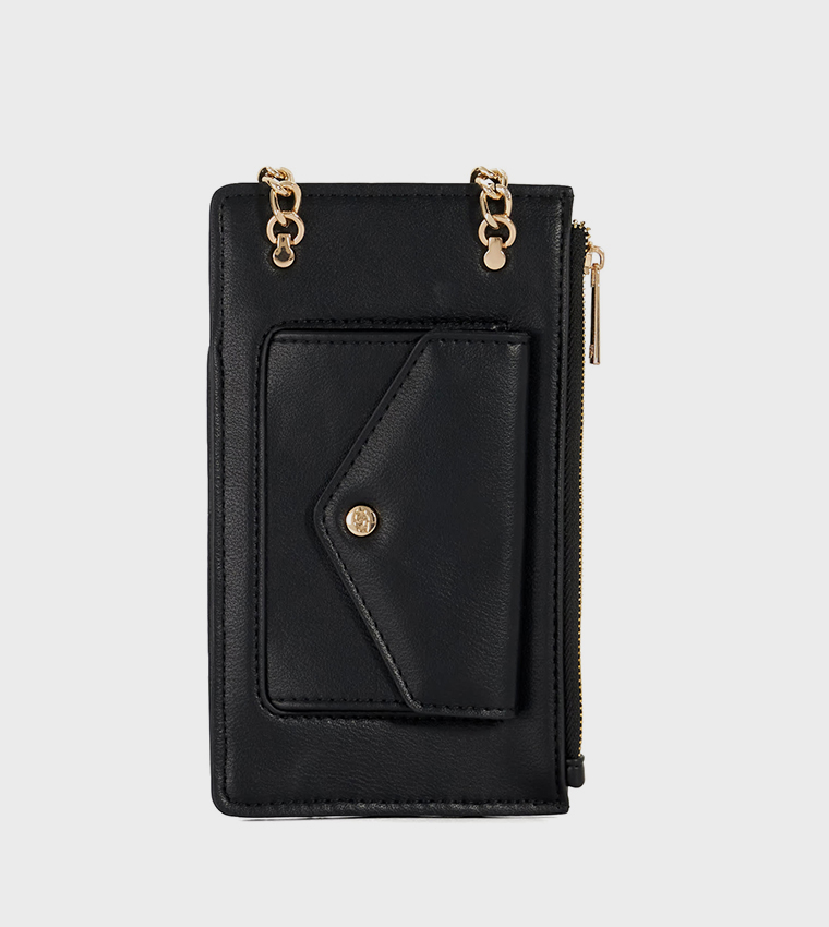 SAMELY Braided Flap Phone Crossbody Bag