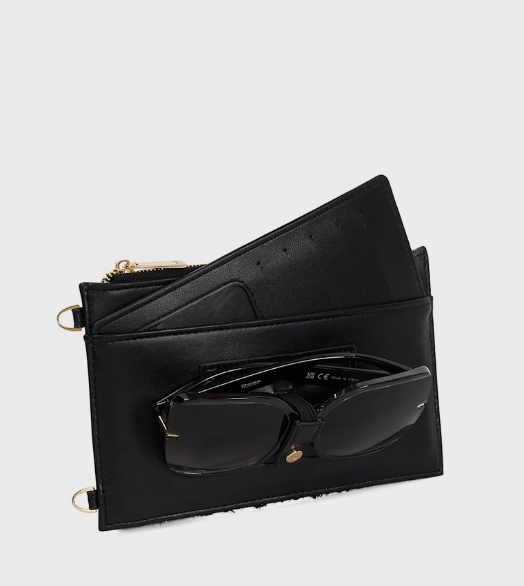 SHELLIES Tweed Phone Crossbody Bag