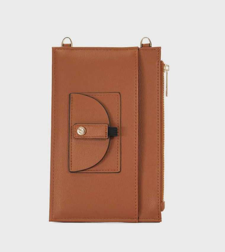 SHIELA Textured Phone Crossbody Bag
