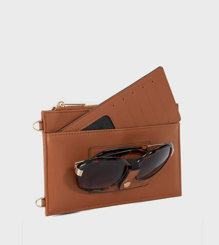 SHIELA Textured Phone Crossbody Bag