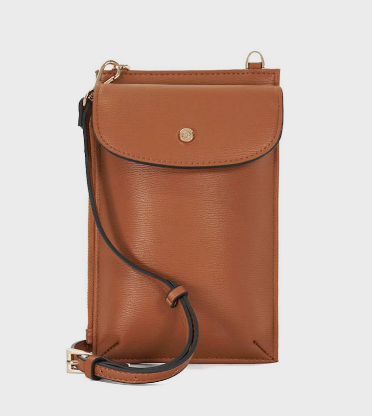 SHIELA Textured Phone Crossbody Bag