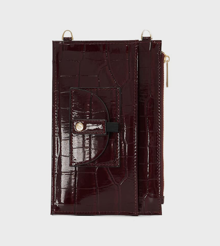 SHIELA Textured Phone Crossbody Bag
