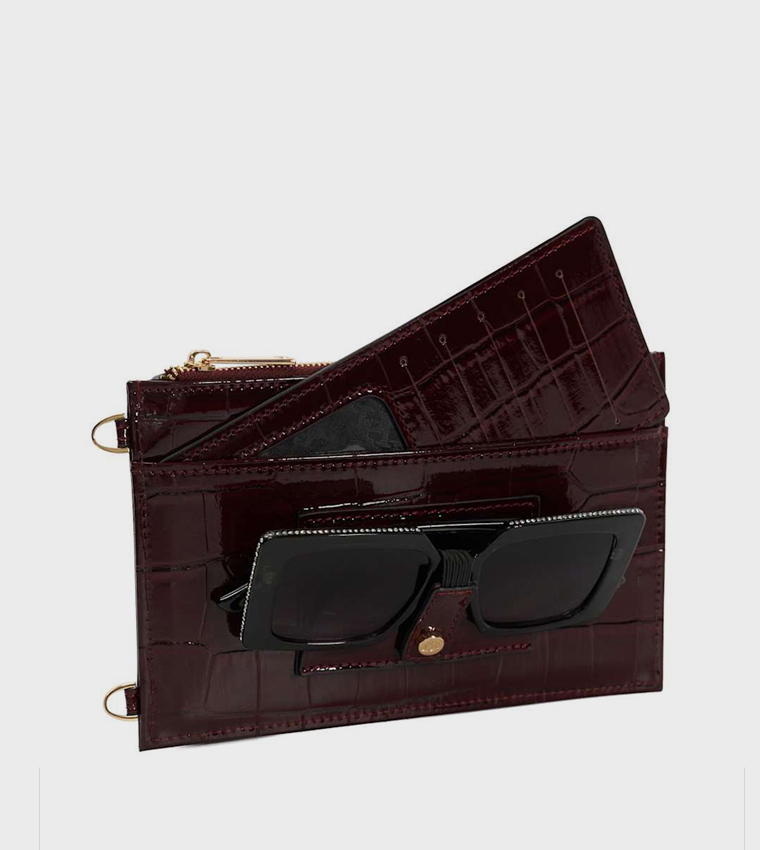 SHIELA Textured Phone Crossbody Bag