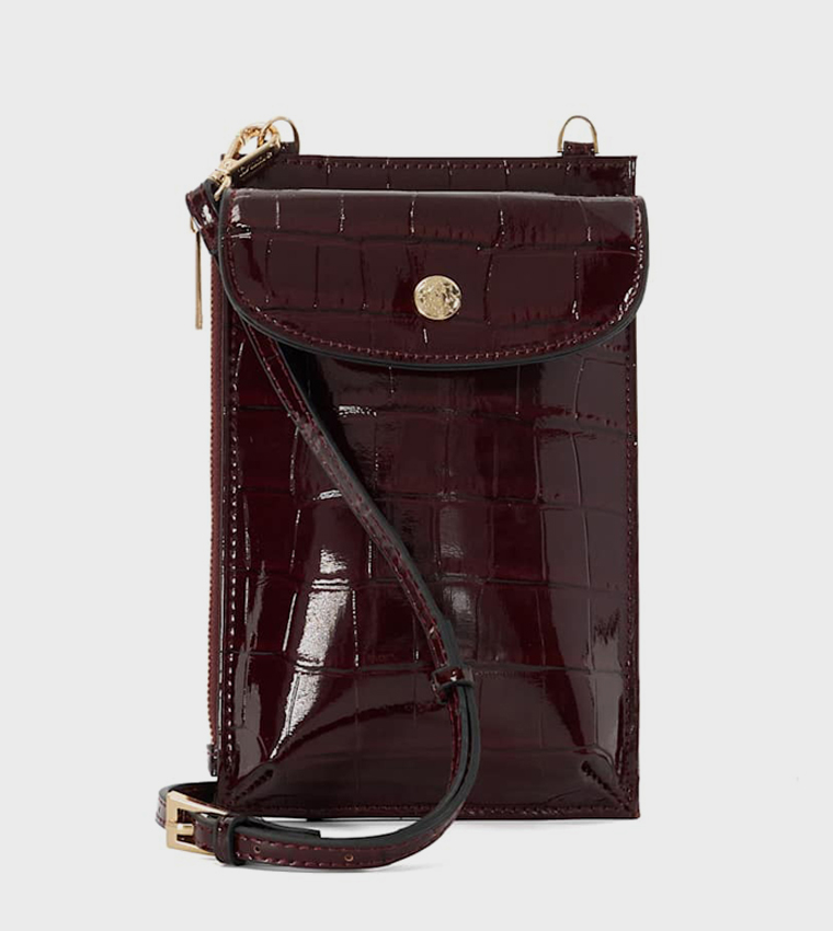 SHIELA Textured Phone Crossbody Bag