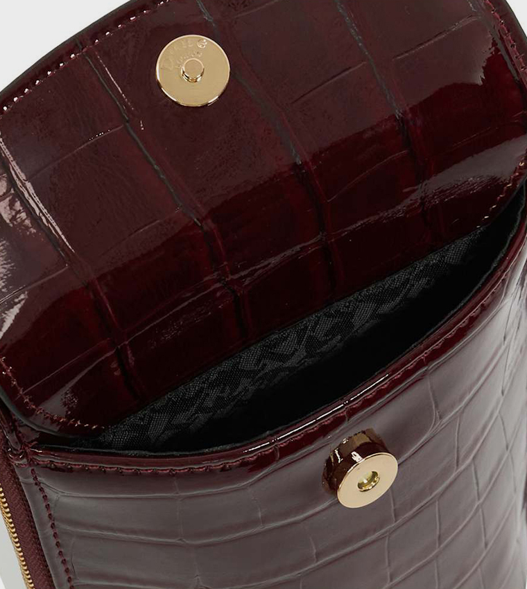 SHIELA Textured Phone Crossbody Bag