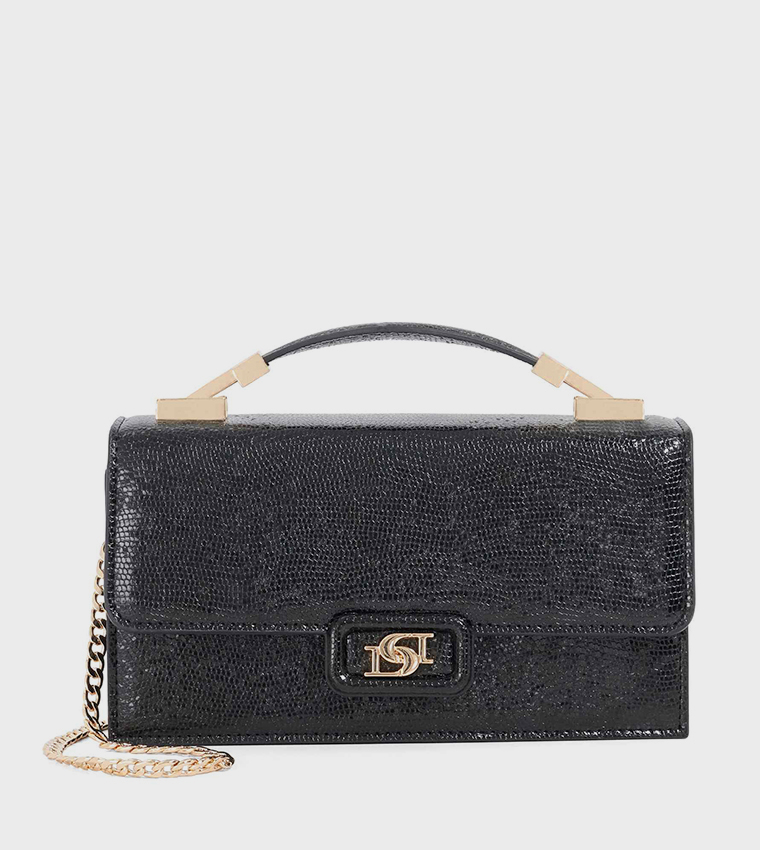 SKILLED Textured Top Handle Crossbody Bag