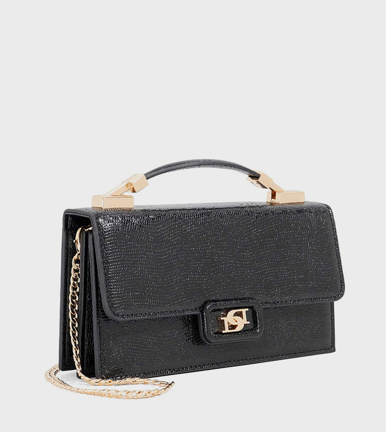 SKILLED Textured Top Handle Crossbody Bag