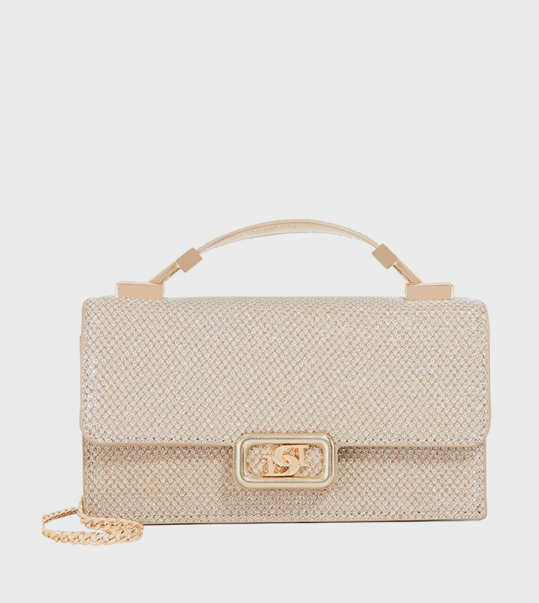 SKILLED Textured Top Handle Crossbody Bag