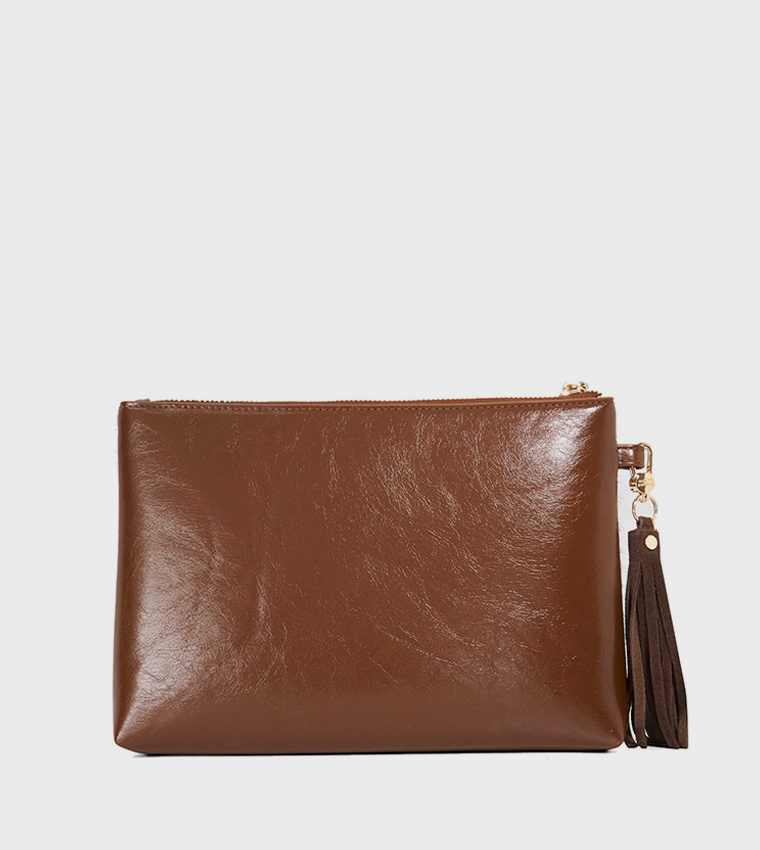 SLEIGH Logo Detail Wristlet