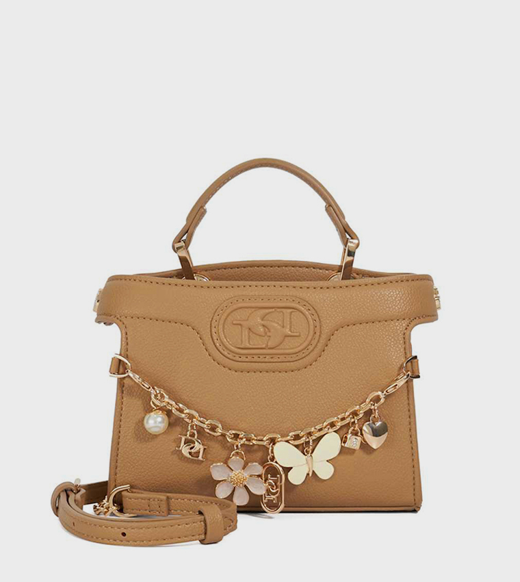 SLIGHT Embellished Top-Handle Bag