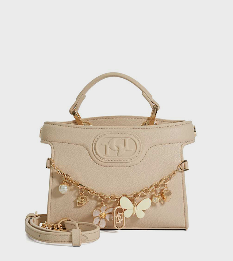 SLIGHT Embellished Top-Handle Bag