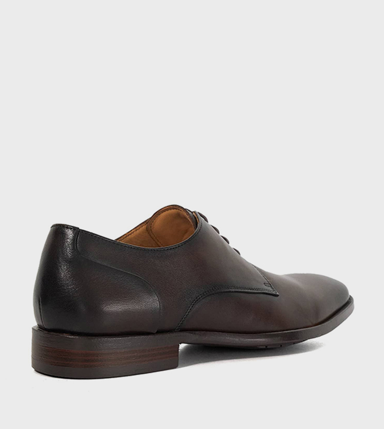 SOLE Textured Lace-Up Formal Shoes