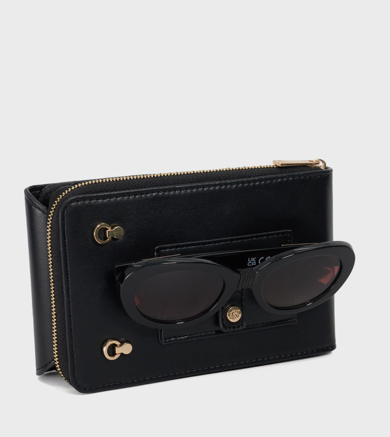 SUNRISE Logo Detail Phone Crossbody Bag
