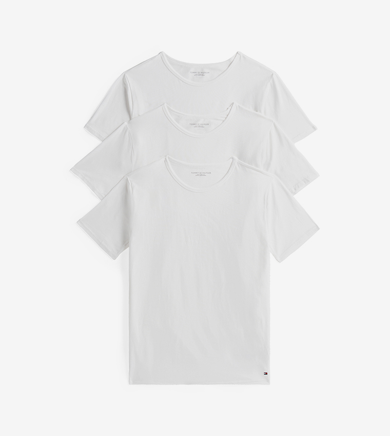 3-Pack Logo Detail Crew Neck Sleep Tops