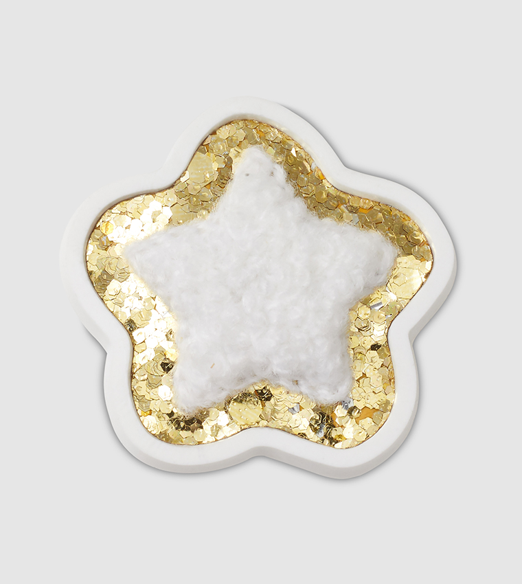 Buy Crocs Glitter Star Patch In White 6thStreet Saudi Arabia