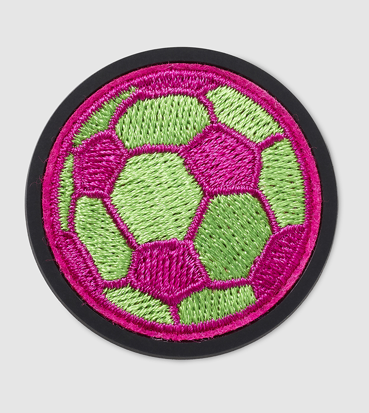 Buy Crocs Neon Soccer Ball Varsity Patch In Multiple Colors 6thStreet Bahrain