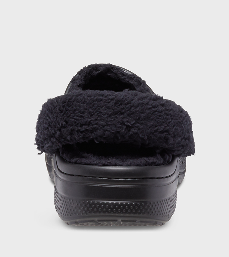 Baya Lined Fuzz Strap Clog