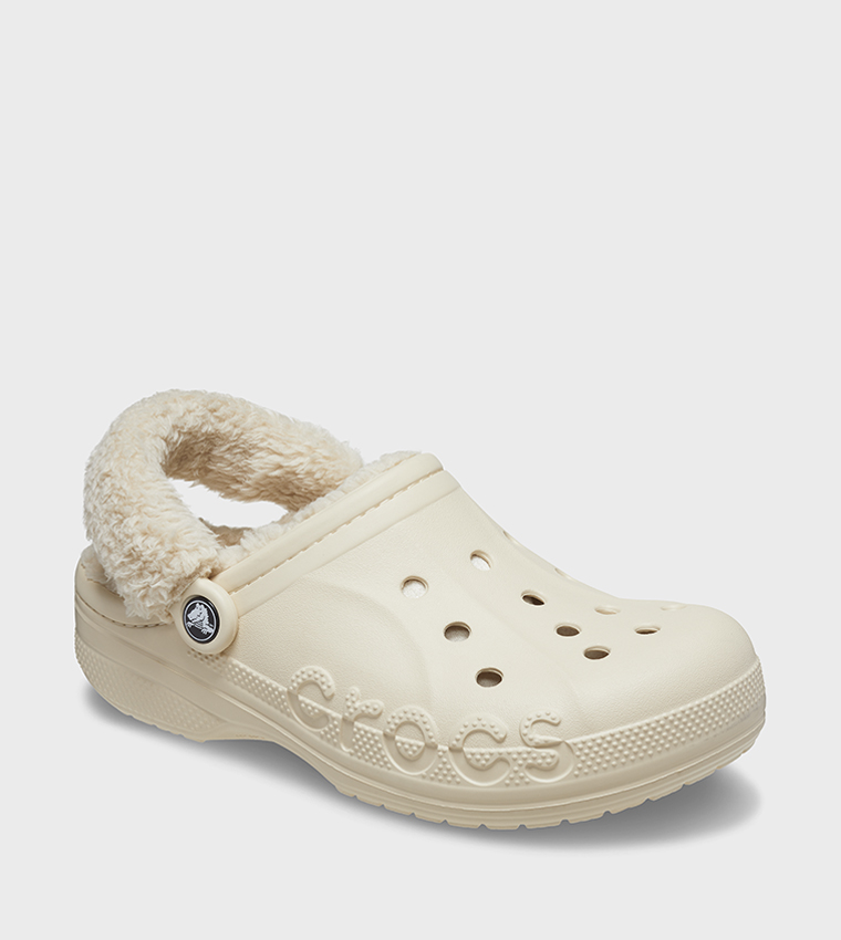 Baya Lined Fuzz Strap Clog
