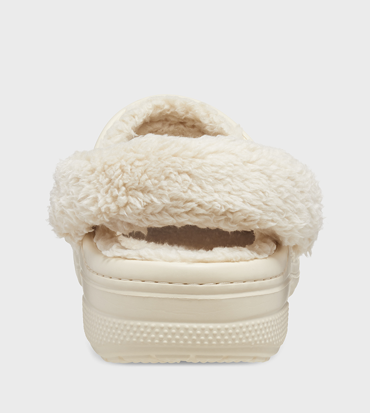 Baya Lined Fuzz Strap Clog